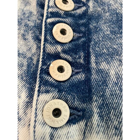 Jonathan Simkhai High Rise Straight Acid Wash 80’s 90’s Jeans size 26 - Picture 3 of 9